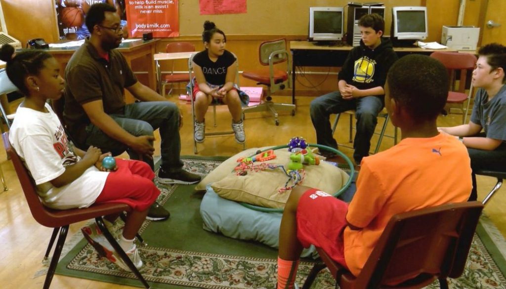 Middle School Restorative Justice Circle, Edna Brewer Middle School